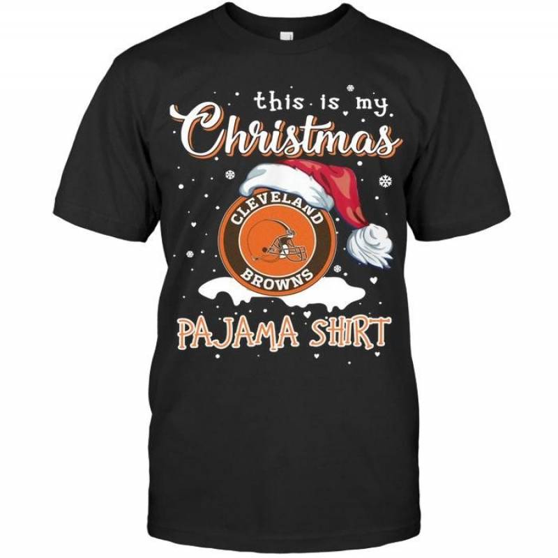 This Is My Christmas Cleveland Browns Pajama Shirt T Shirt