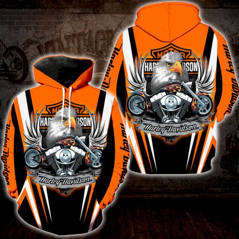 Harley Davidson White Eagle 3D Hoodie N98 – Pinwun Store