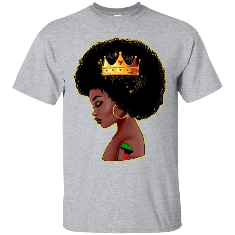 African American Black Queen Melanin Woman T-shirt