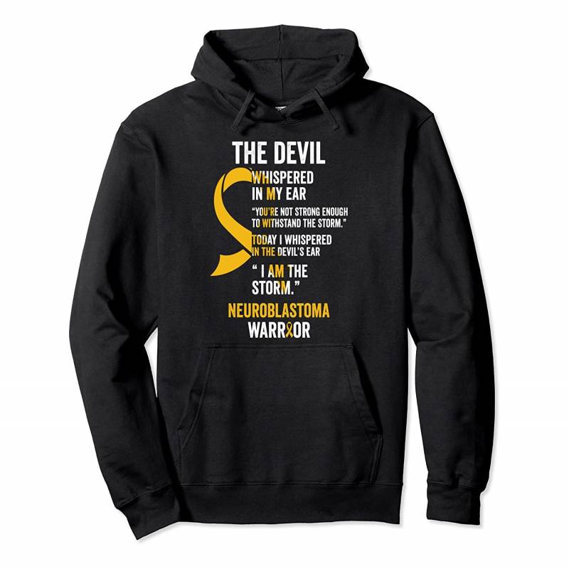 The Devil- Neuroblastoma Awareness Support Ribbon Pullover Hoodie