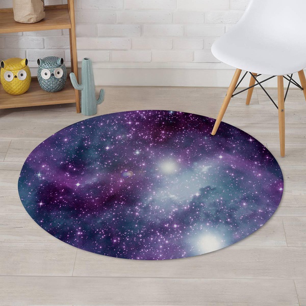 Cosmic Galaxy Space Round Rug