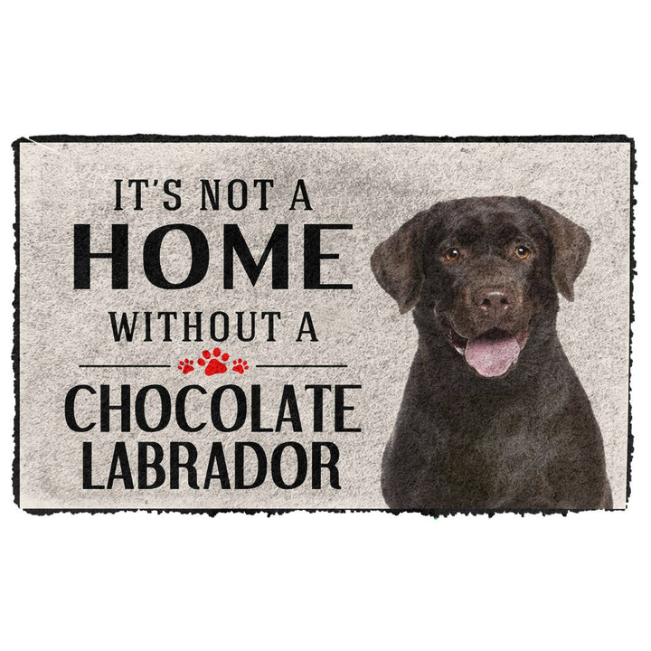 Waybackapparel Its Not A Home Without A Chocolate Labrador Custom 3D Doormat