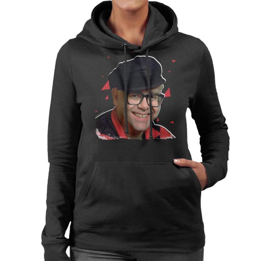 TV Times Pop Singer Elton John 1989 Women’s Hooded Sweatshirt