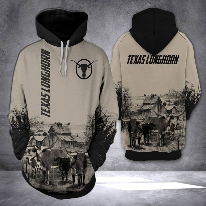 Animal Cale Texas Longhorn V668 Hoodie