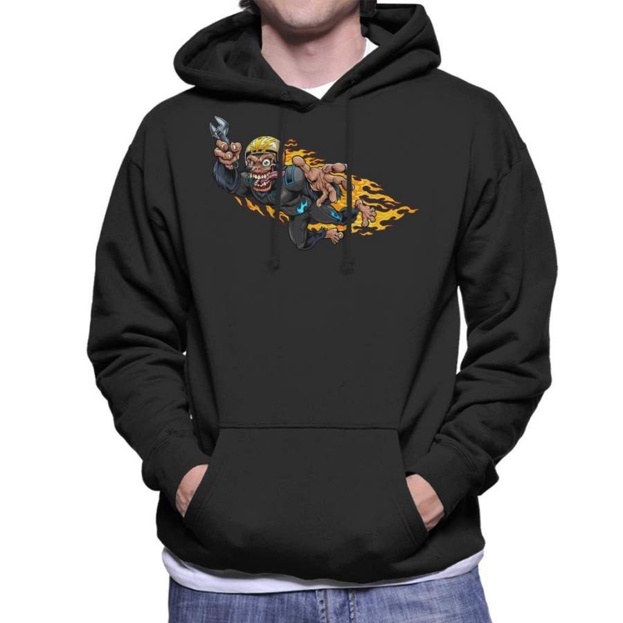 Stuntman Monkey Racer Men’s Hooded Sweatshirt