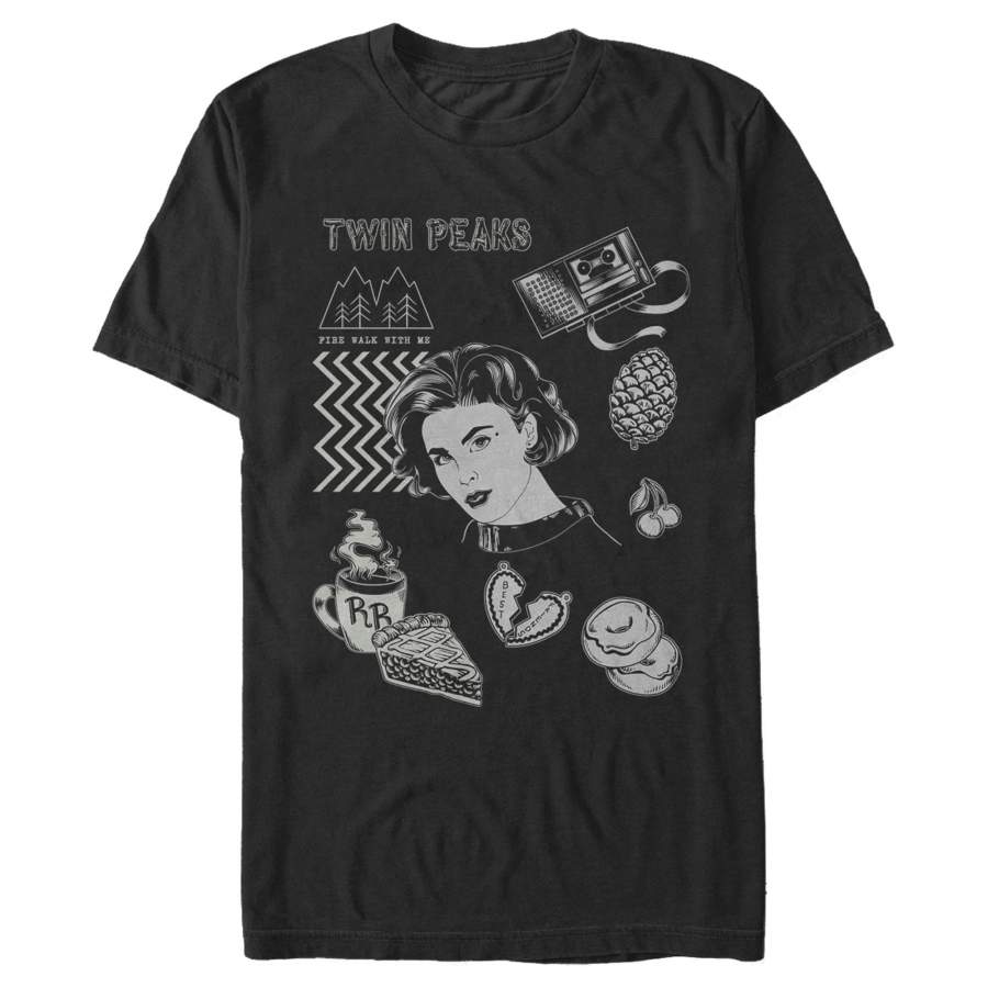 Twin Peaks Men’s Iconic Symbols  T Shirt