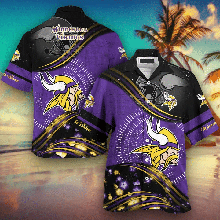 Minnesota Vikings Hawaiian Shirt Short Sleeve