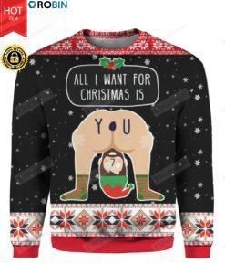 All I Want For Christmas Is You Ugly Christmas Sweater, All Over Print Sweatshirt