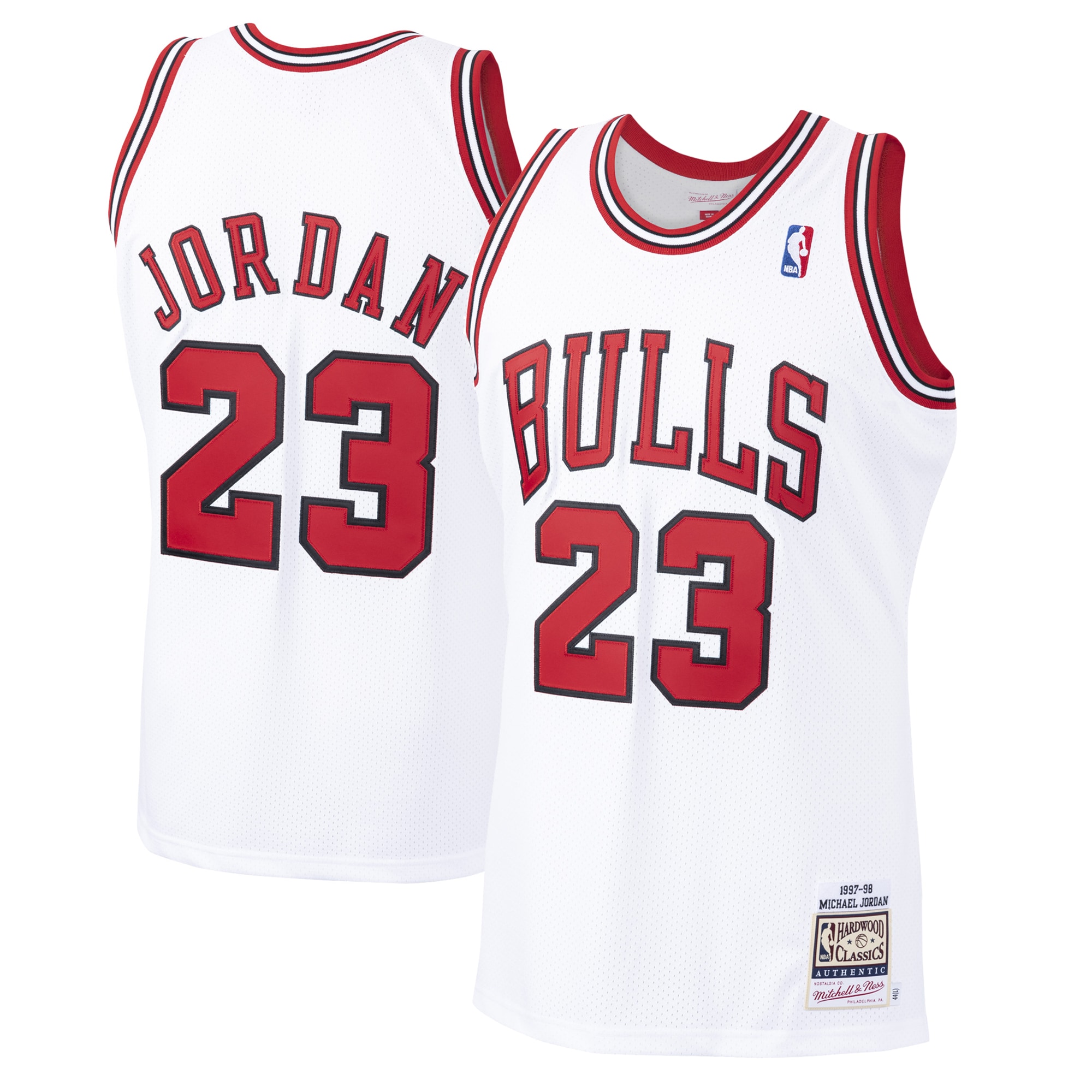 Michael Jordan Chicago Bulls Mitchell & Ness 1997/98 Hardwood Classics Authentic Jersey – White