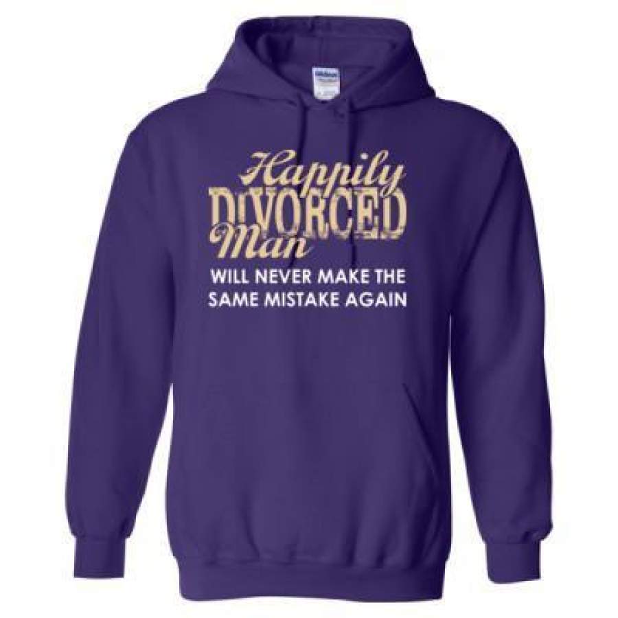 AGR Happily Divorced Man Will Never Make The Same Mistake Again – Heavy Blend™ Hooded Sweatshirt