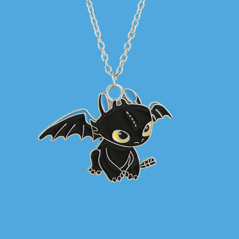 2021 Trendy Cute Little Devil Pendant Necklaces Cartoon Bunny Necklace For Women Kids Sweater Decoration Jewelry Gift Wholesale alx