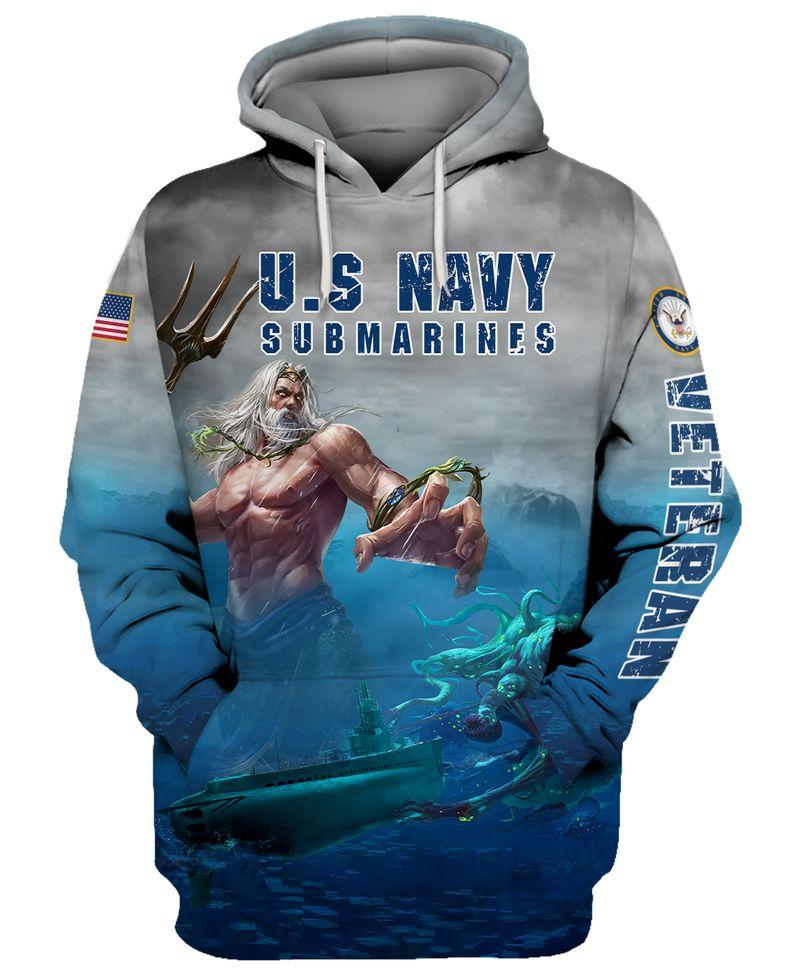BeKingArt 3D Veteran Military US Navy Submarines Veteran Poseidon Jasaust Store