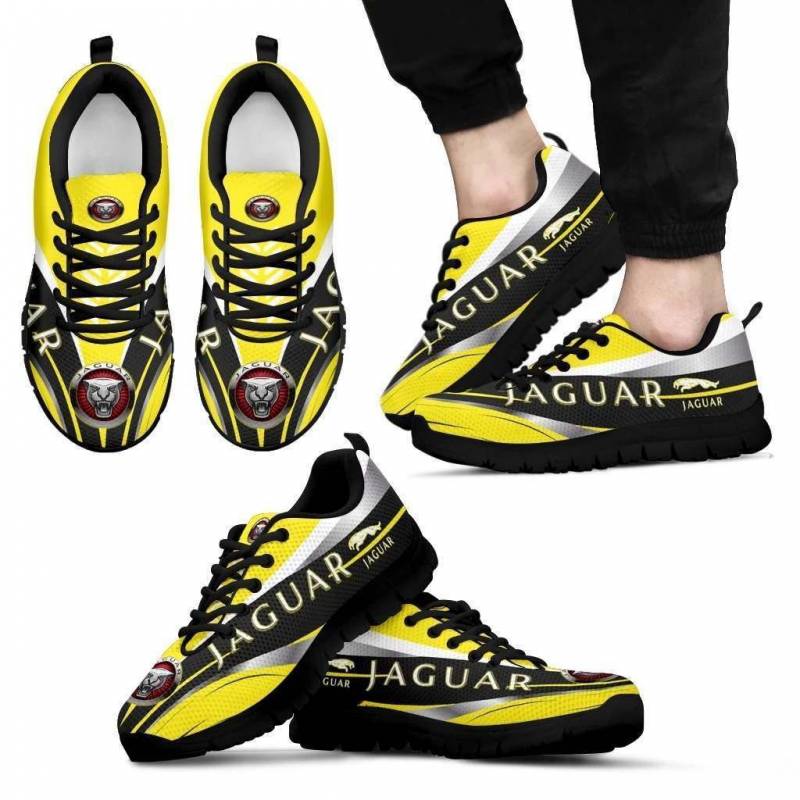 3D Printed JAGUAR NTA Sneakers For Men & Women Ver 6 (Yellow)