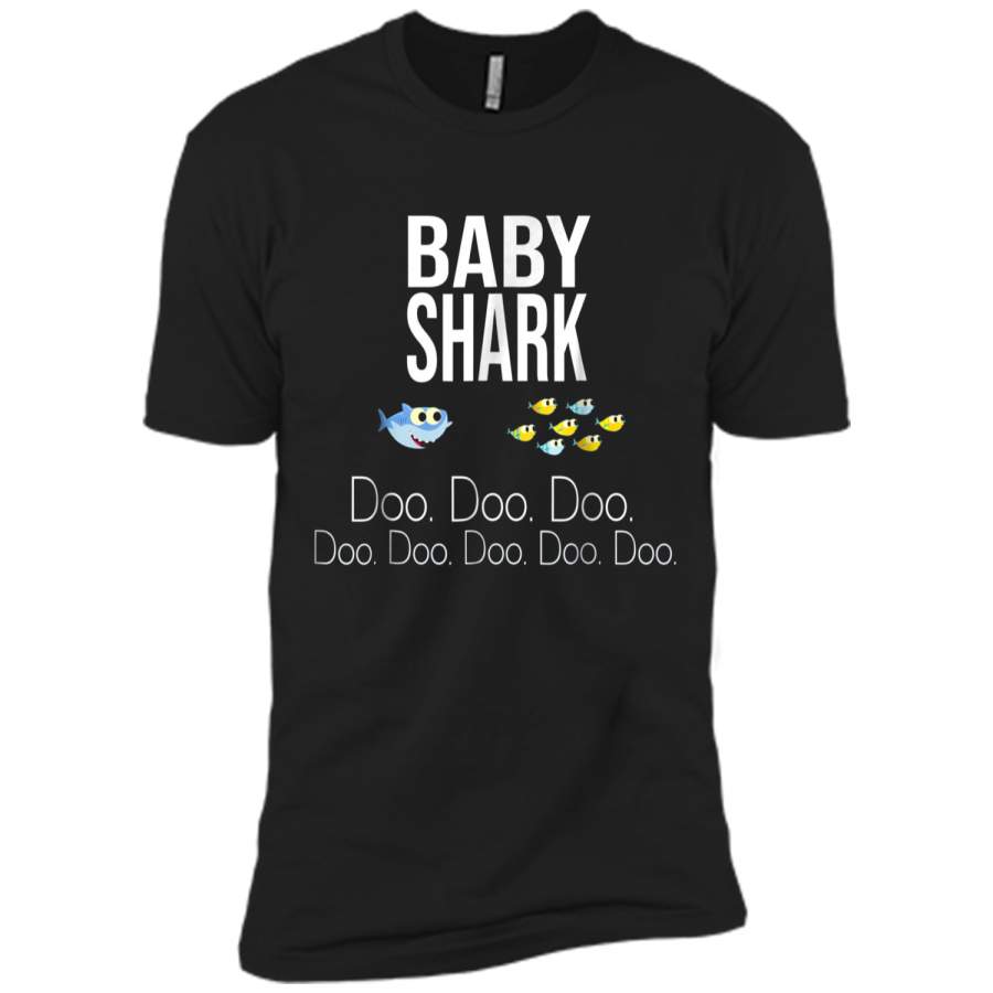 "Baby Shark" Baby Mommy Daddy Matching Family Shark  Next Level Premium Short Sleeve Tee