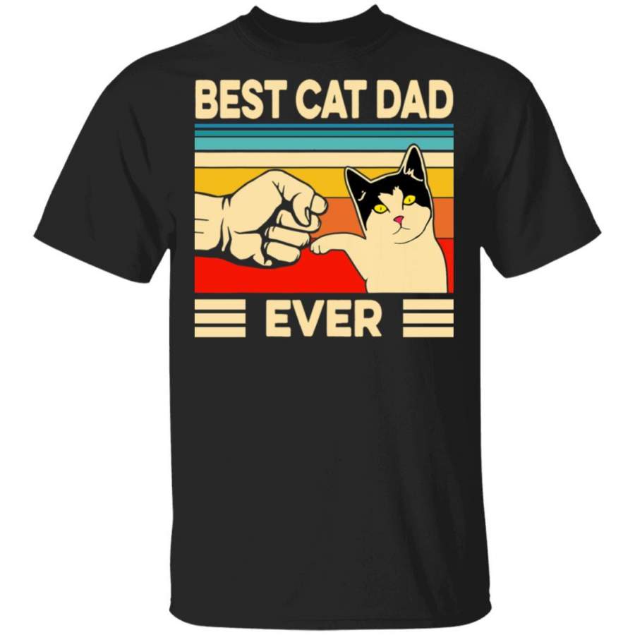 Best Cat Dad Ever T Shirts Funny Cat Dad Father Vintage