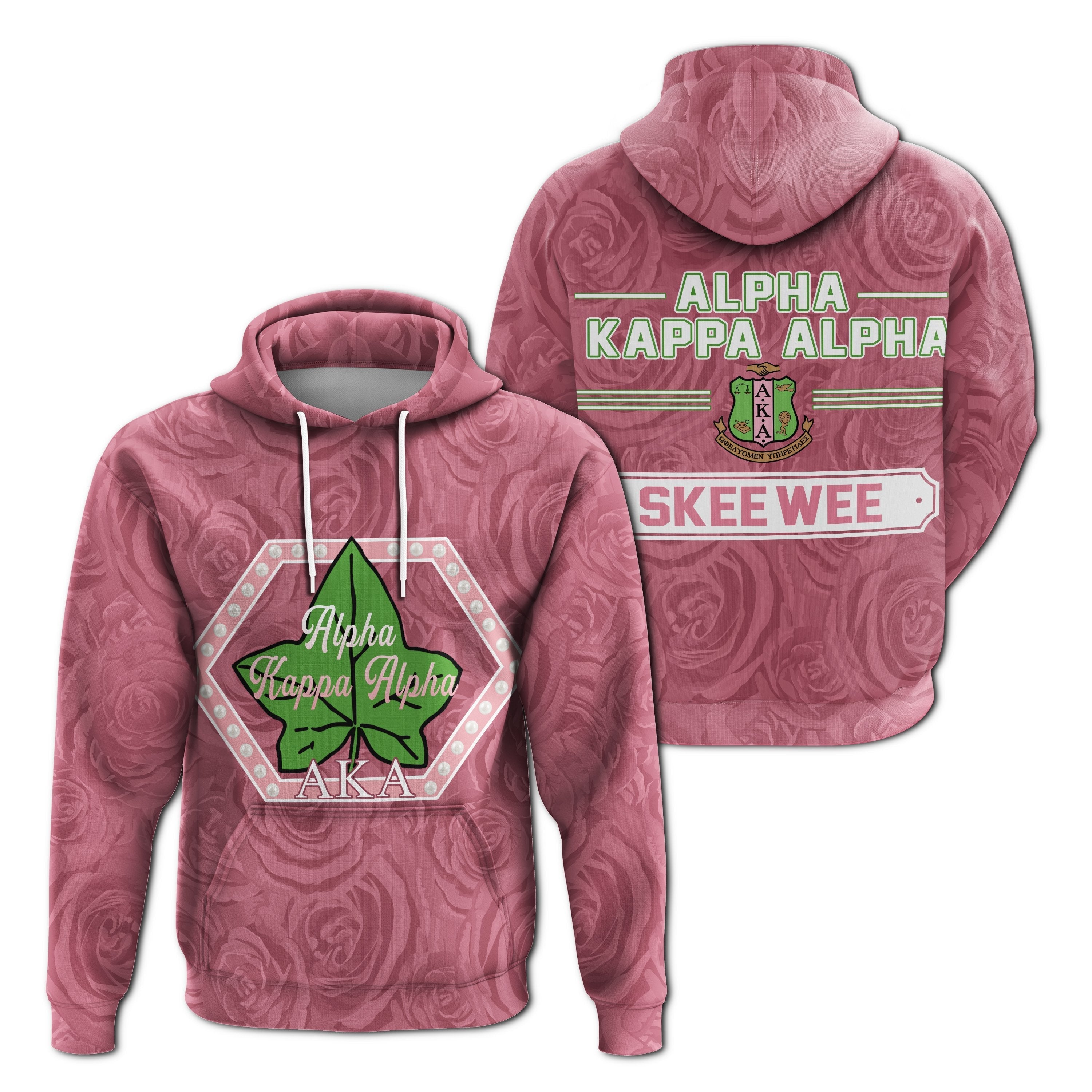 Alpha Kappa Alpha Rose Peals Pullover Hoodie