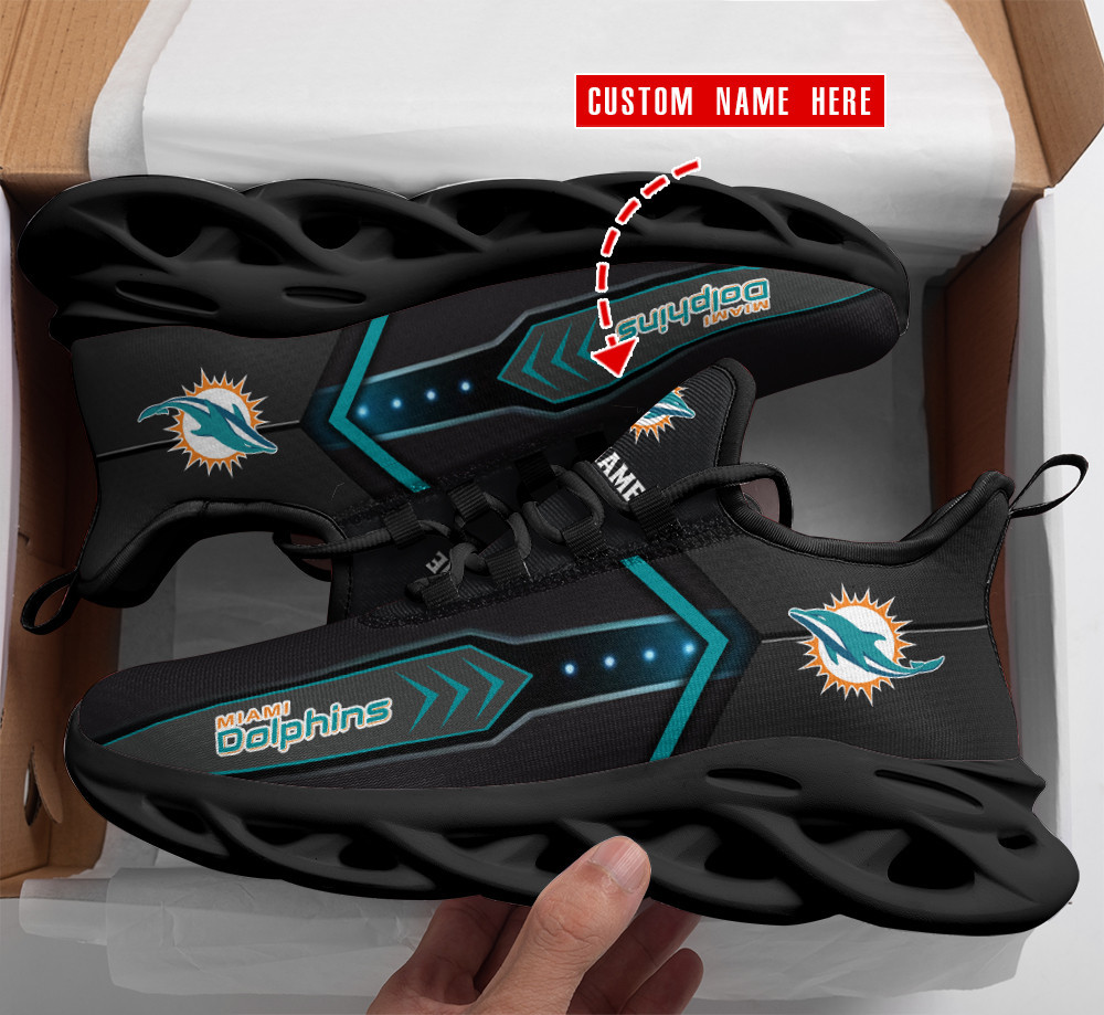 Miami Dolphins Personalized Yezy Running Sneakers Bg614