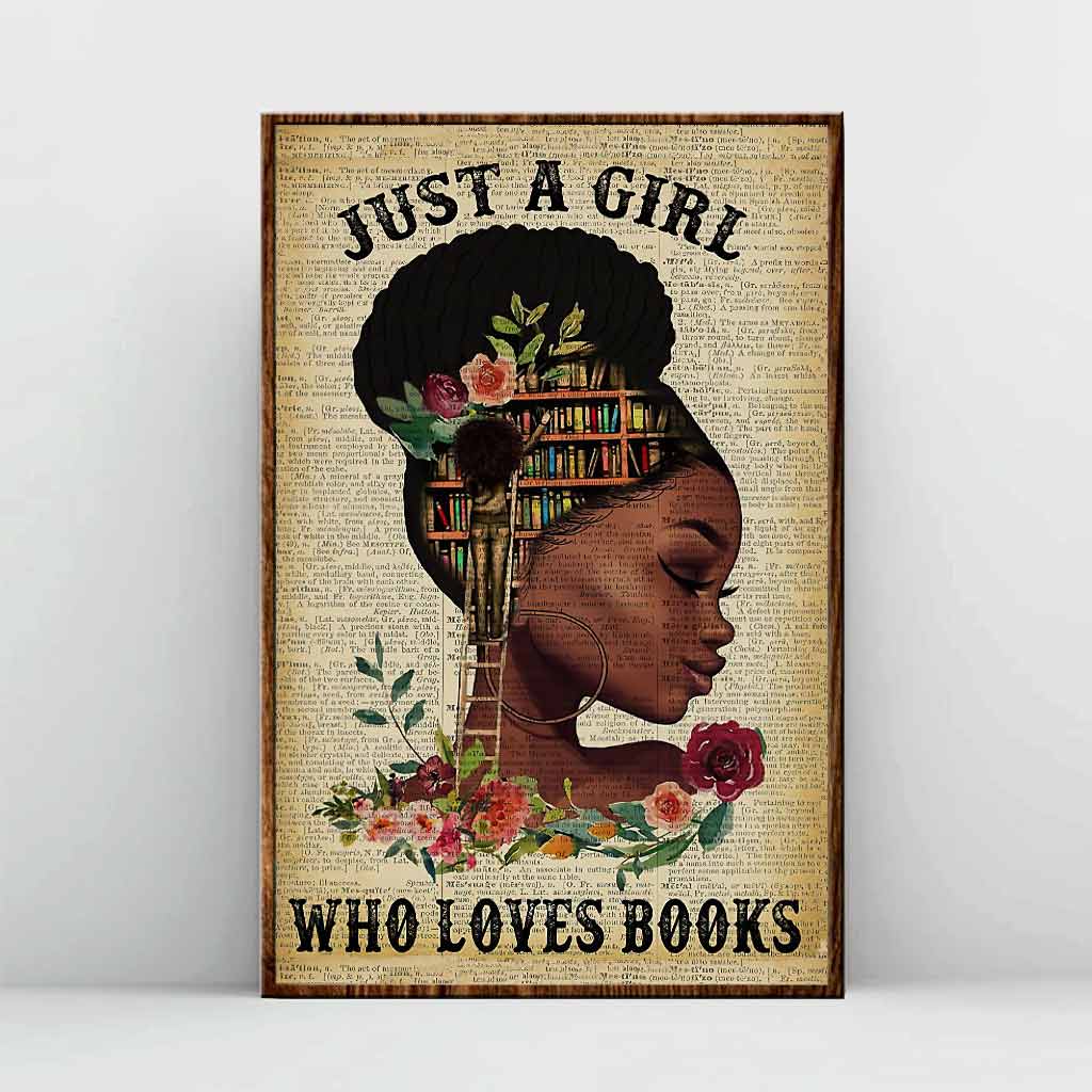 Black Queen Loves Books Poster 062021