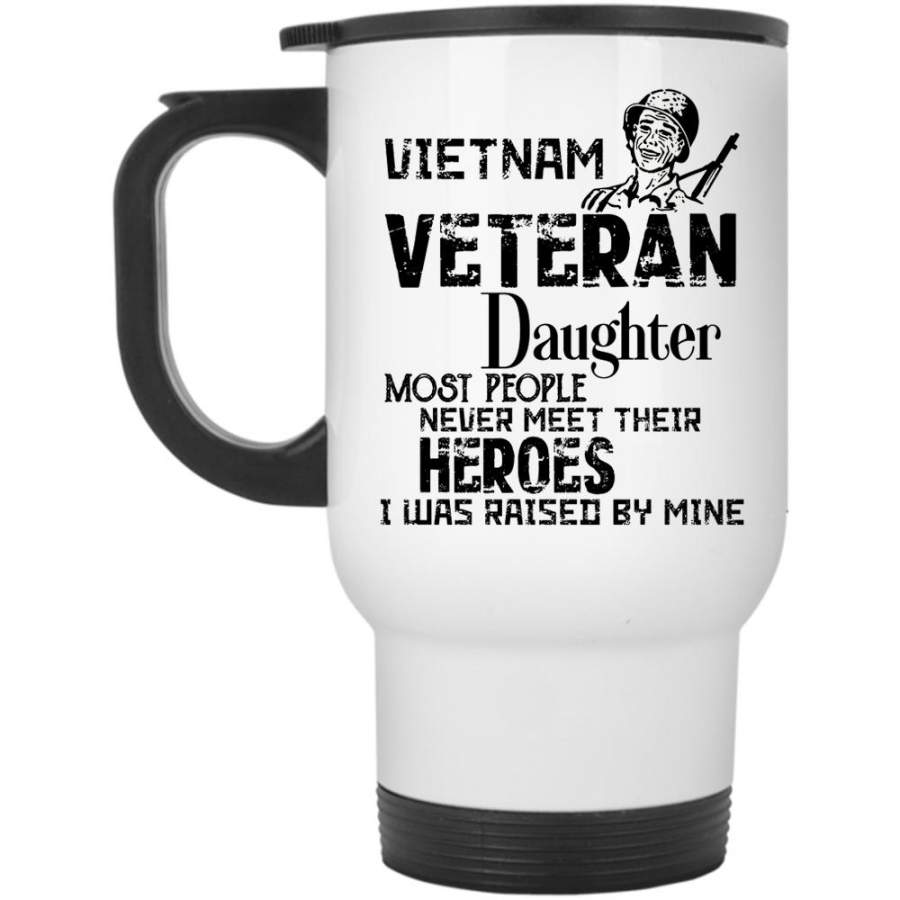 Cool Veteran’s Daughter Travel Mug, Vietnam Veteran Daughter Mug