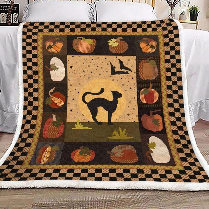 Cats Halloween Fleece Blankets, Halloween Blanket, Halloween Throw Blanket, Halloween Fleece Blanket 1 – Blanket, 30X40, Blanket Sofa Bed