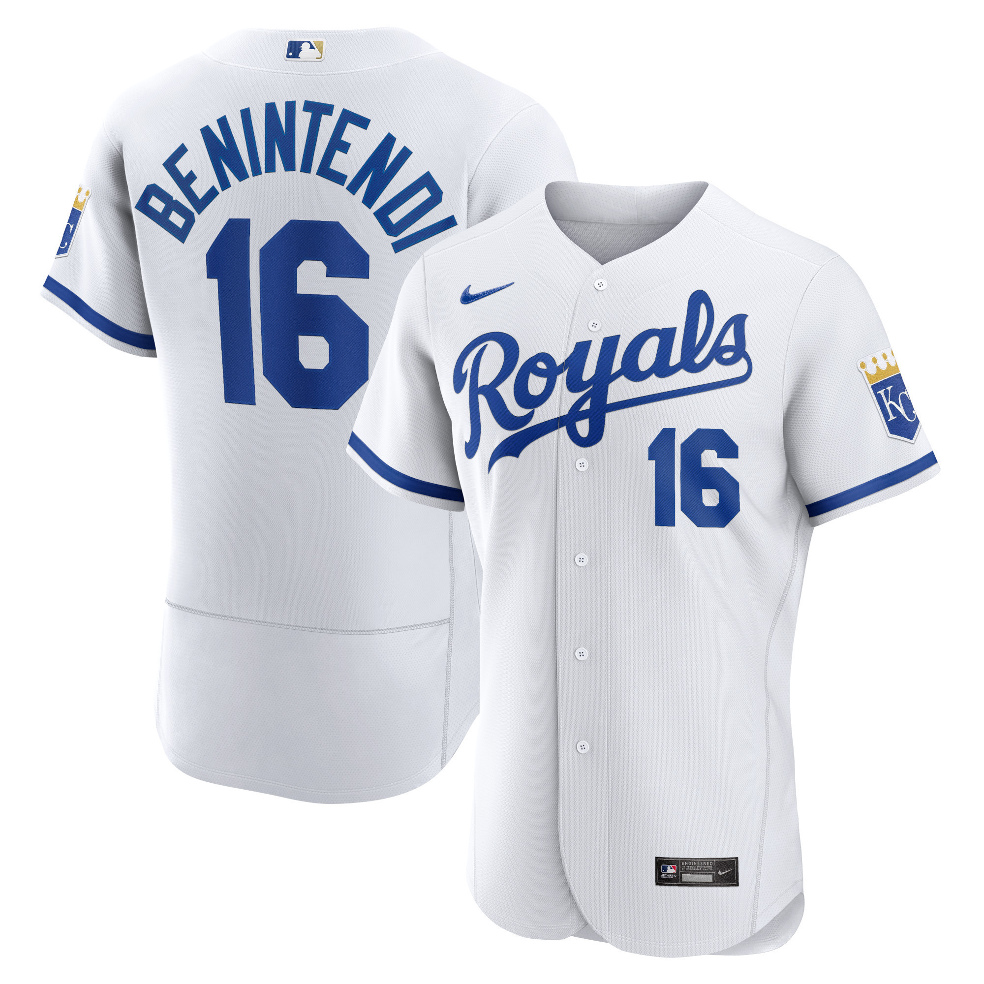 Andrew Benintendi Kansas City Royals 2022 Home Authentic Player Jersey White MLB