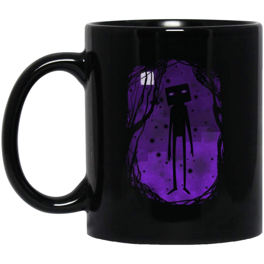 Enderman Design Vintage Mug Black Mug