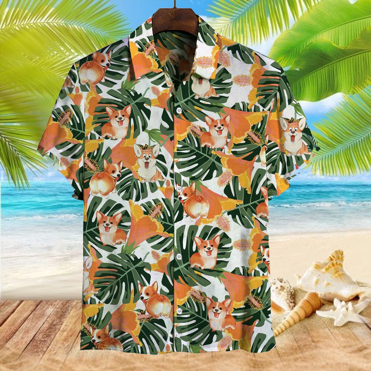 Welsh Corgi Hawaii Shirt Ha96434