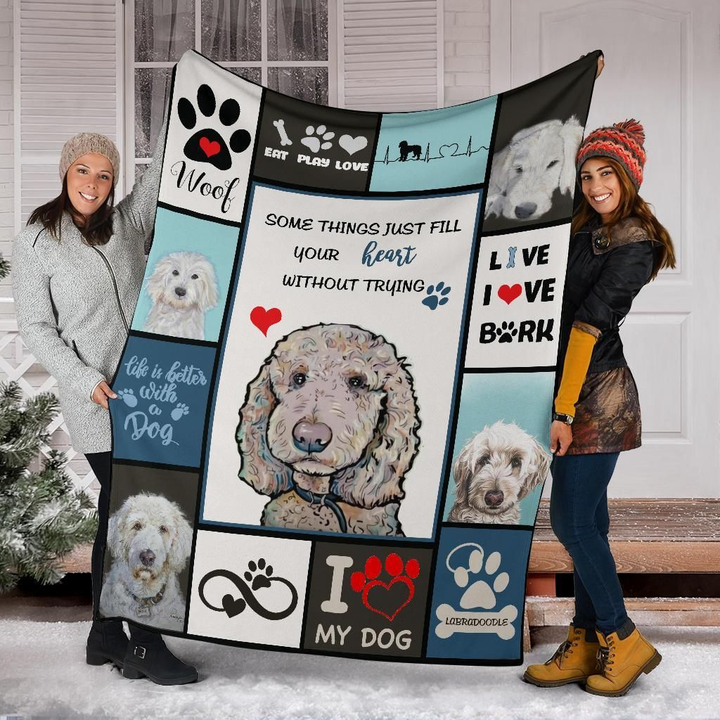 Labradoodle Blanket – Bl18248, Christmas Gift, Dog Lover Blanket