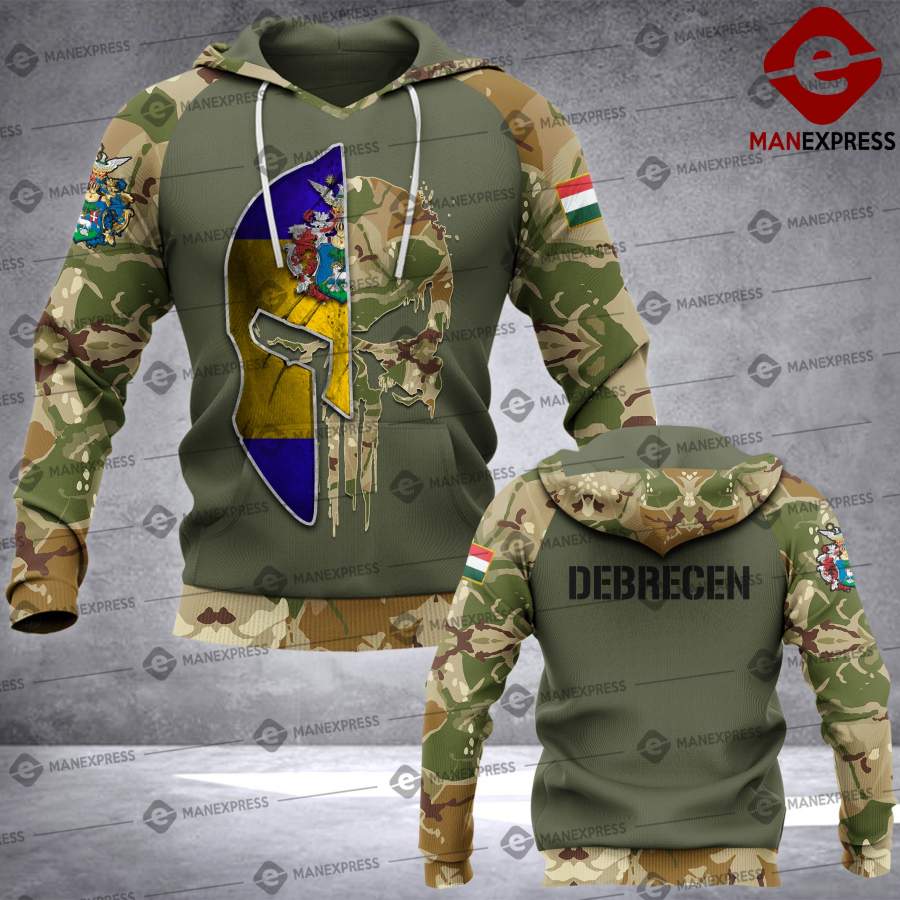 Spartan Debrecen – Hungarian Camo army Pns 3D printed hoodie NQA