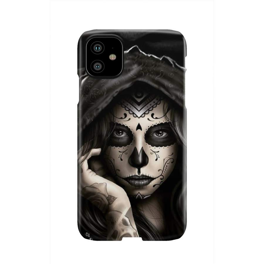 Black Sugar Skull Phone Case