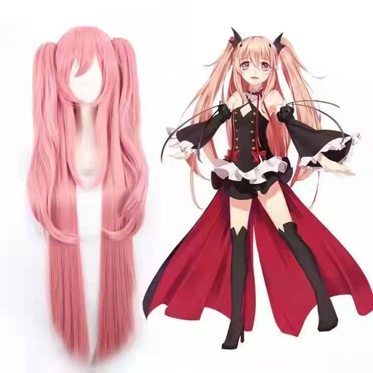 Anime Seraph of The End Krul Tepes Cosplay Costume Woman Dress Halloween Vampire Role Clothing Suit Wig Accessories alx