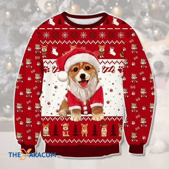 Merry Xmas Adorable Merry Corgi Dog Corgmas Gift For Christmas Party Ugly Christmas Sweater