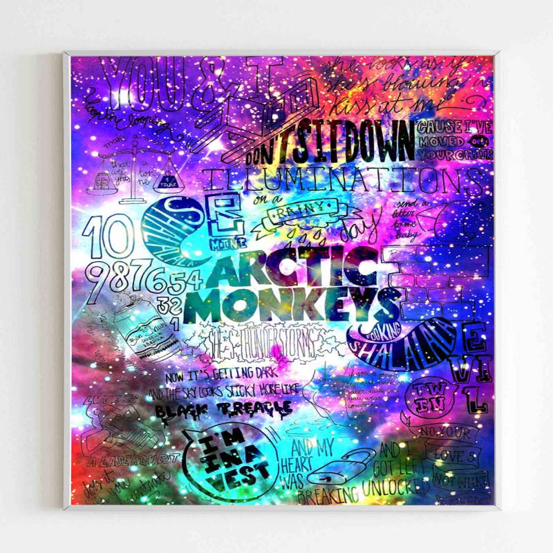 Arctic Monkeys Nebula Lyrics Poster