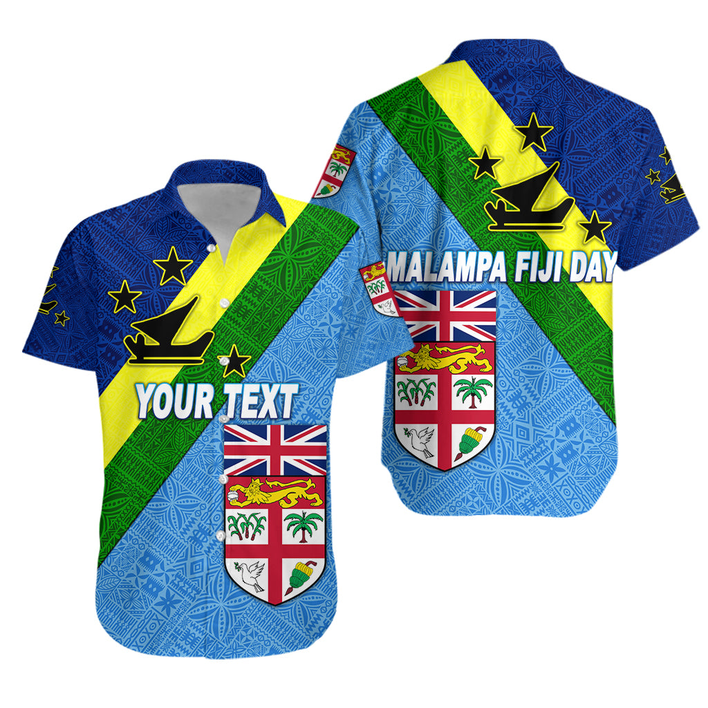 (Custom Personalised) Vanuatu Malampa And Fiji Day Hawaiian Shirt Simple Style Lt8