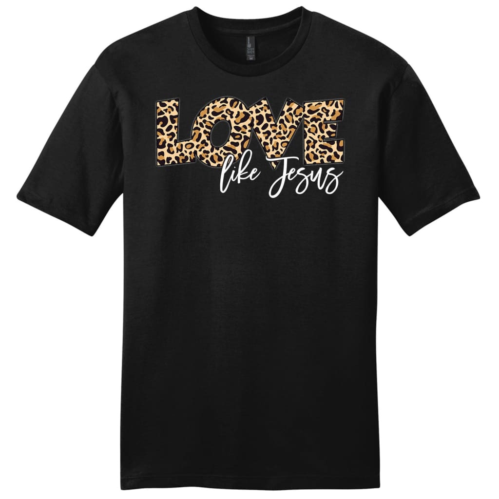 Love Like Jesus Shirt, Love Like Jesus Leopard Men’S Christian T-Shirt