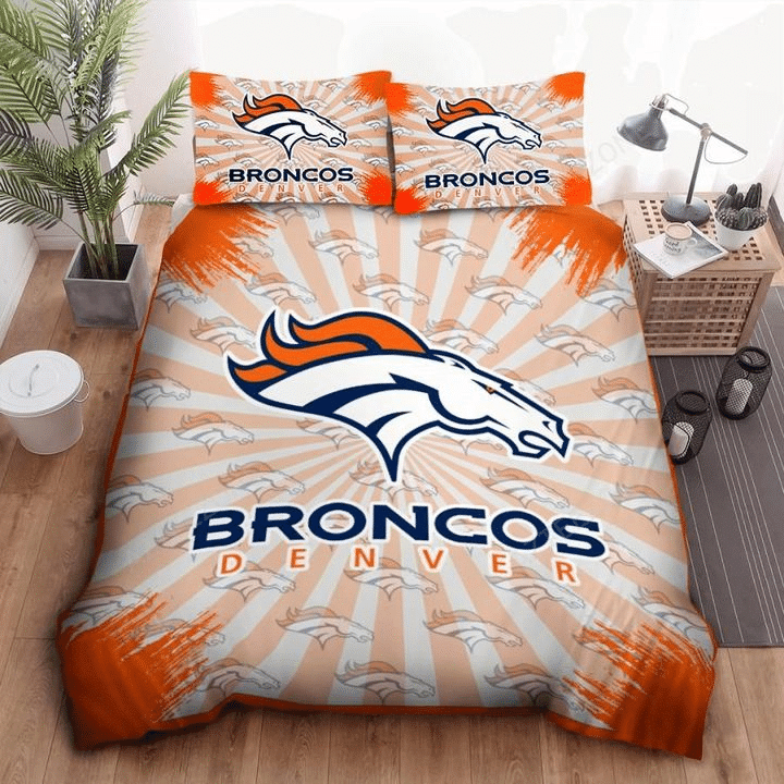 Denver Broncos Bedding Set, Quilt, Fleece Blanket W280901