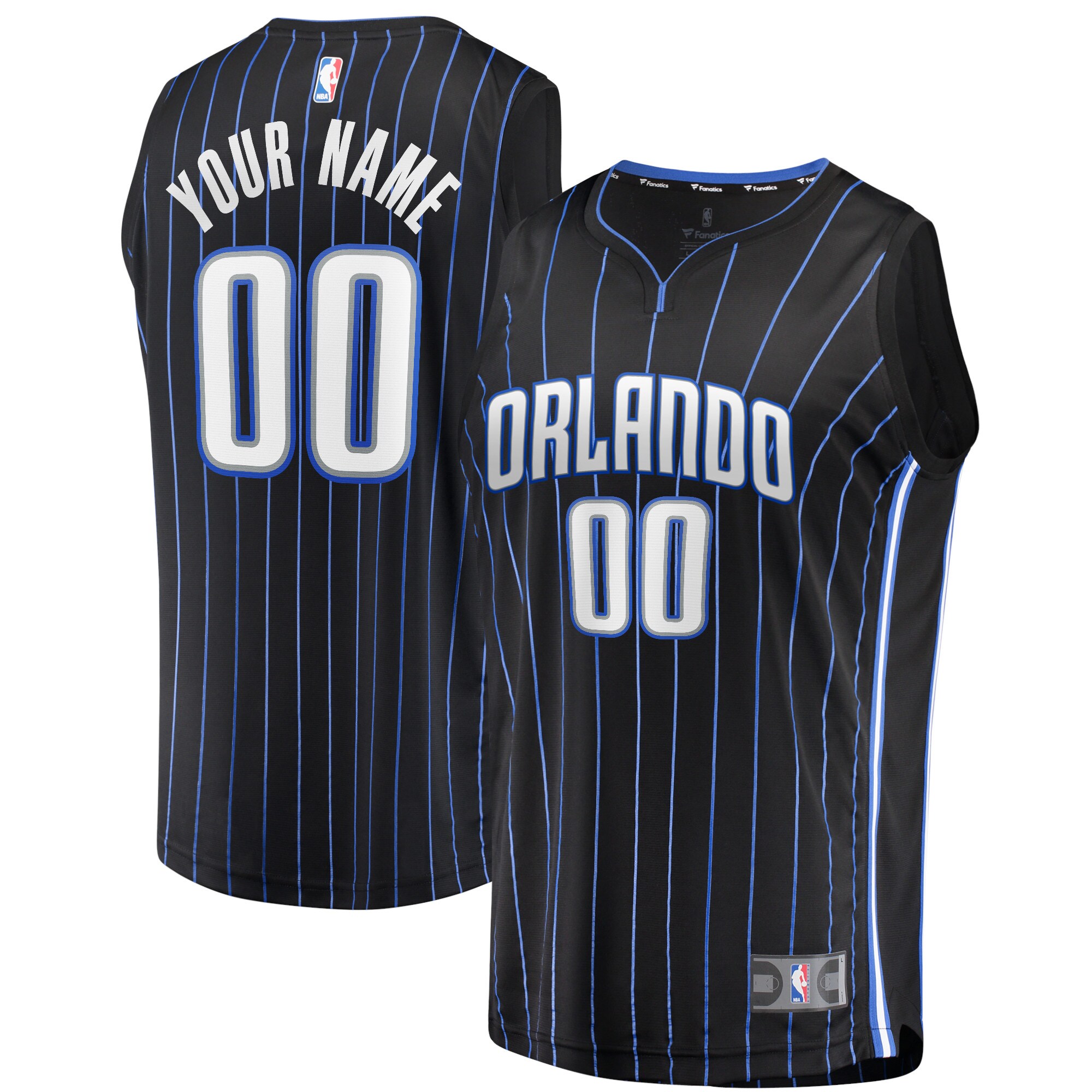 Orlando Magic Branded Fast Break Custom Jersey – Black – Icon Edition