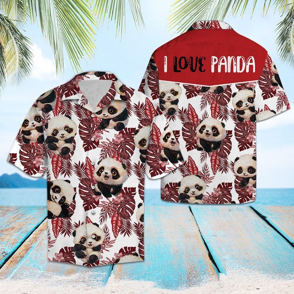 Love Panda Aloha Hawaii Shirt Colorful Short Sleeve Summer Beach Casual For Men And Women Ha101510