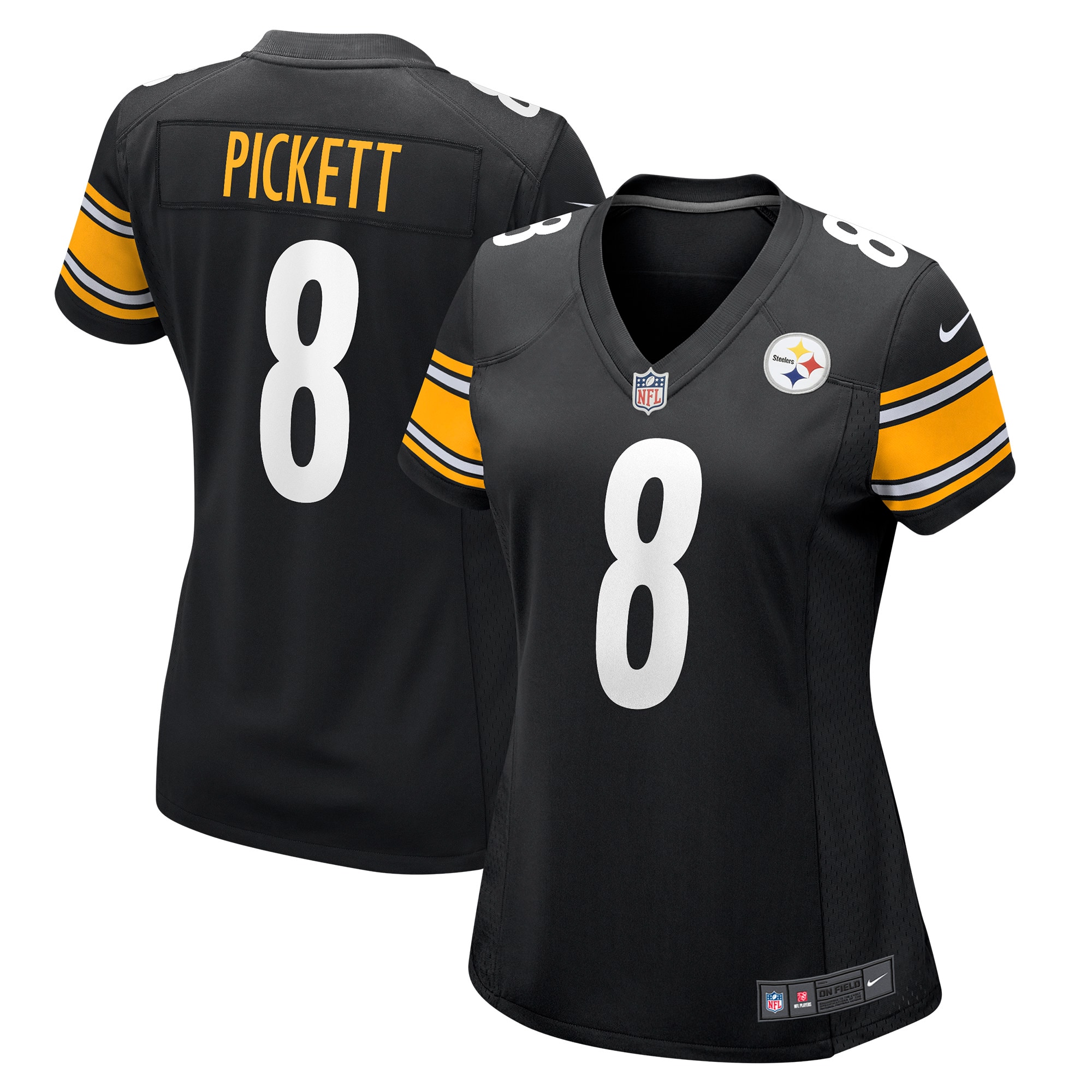 Women’s Pittsburgh Steelers Kenny Pickett Black Player Jersey