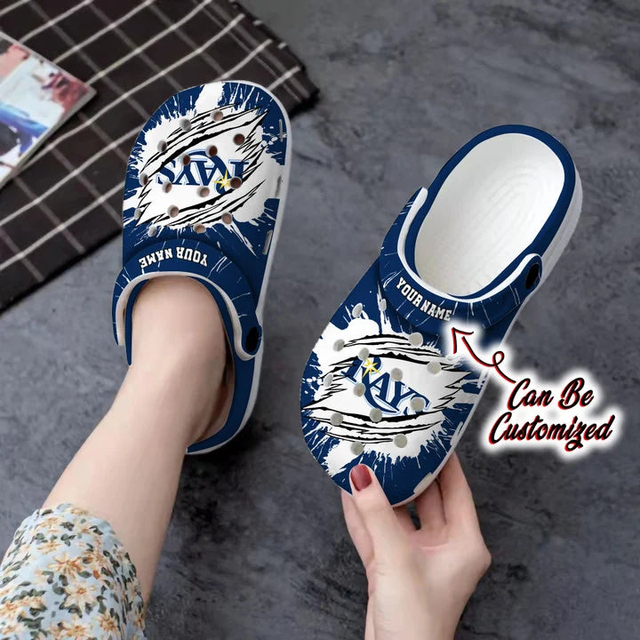 Baseball Crocss – Personalized Tb Rays Ripped Claw Clog Shoes