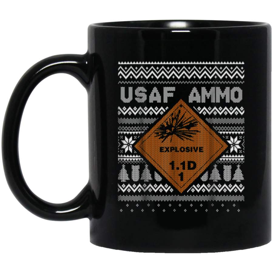 Air Force AMMO Ugly Christmas Sweater Style Mug