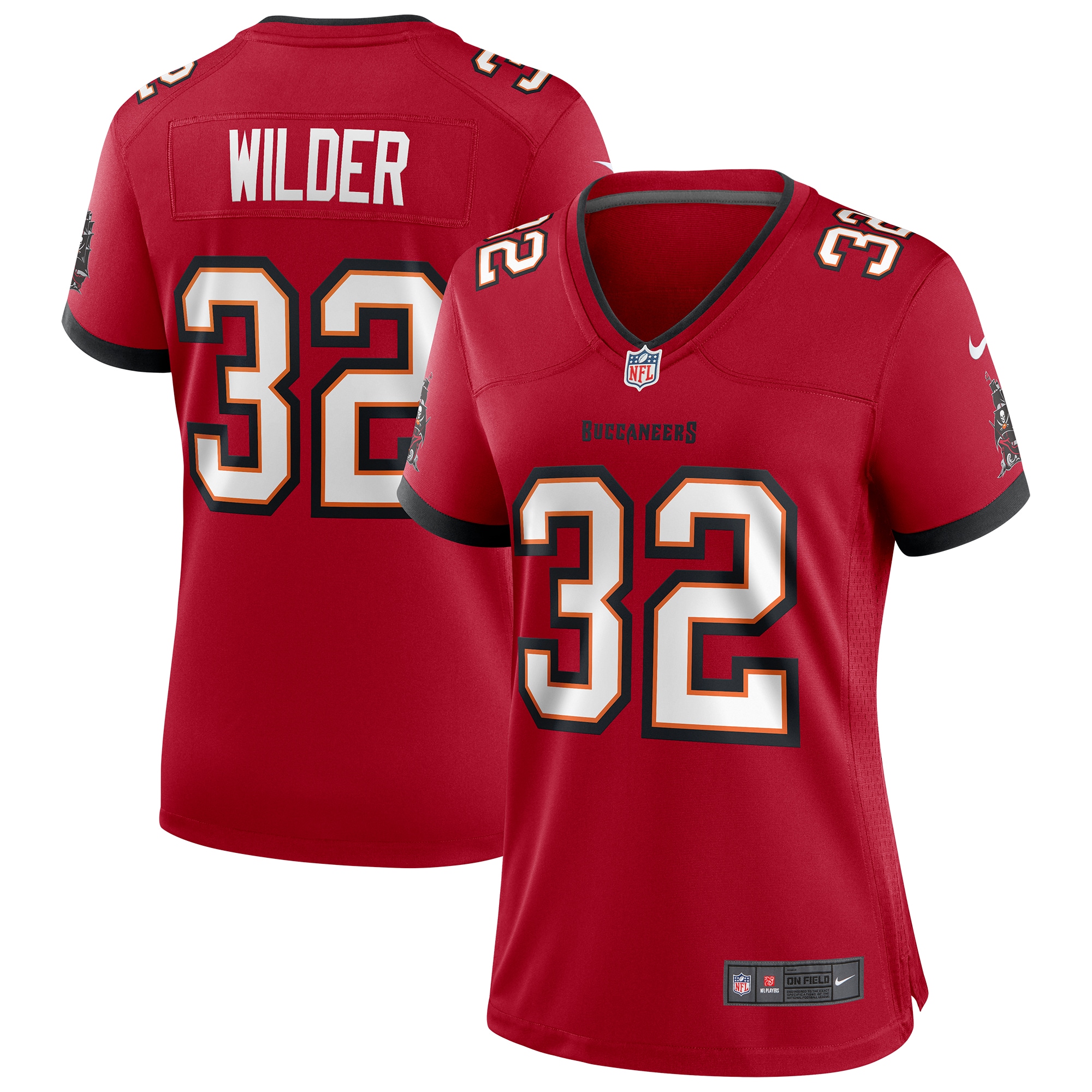 James Wilder Tampa Bay Buccaneers Women's Game Retired Player Jersey – Red