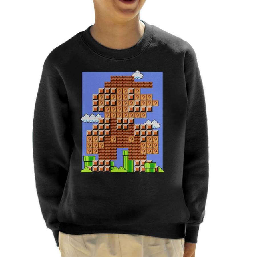 Block Super Mario Bros Kid’s Sweatshirt