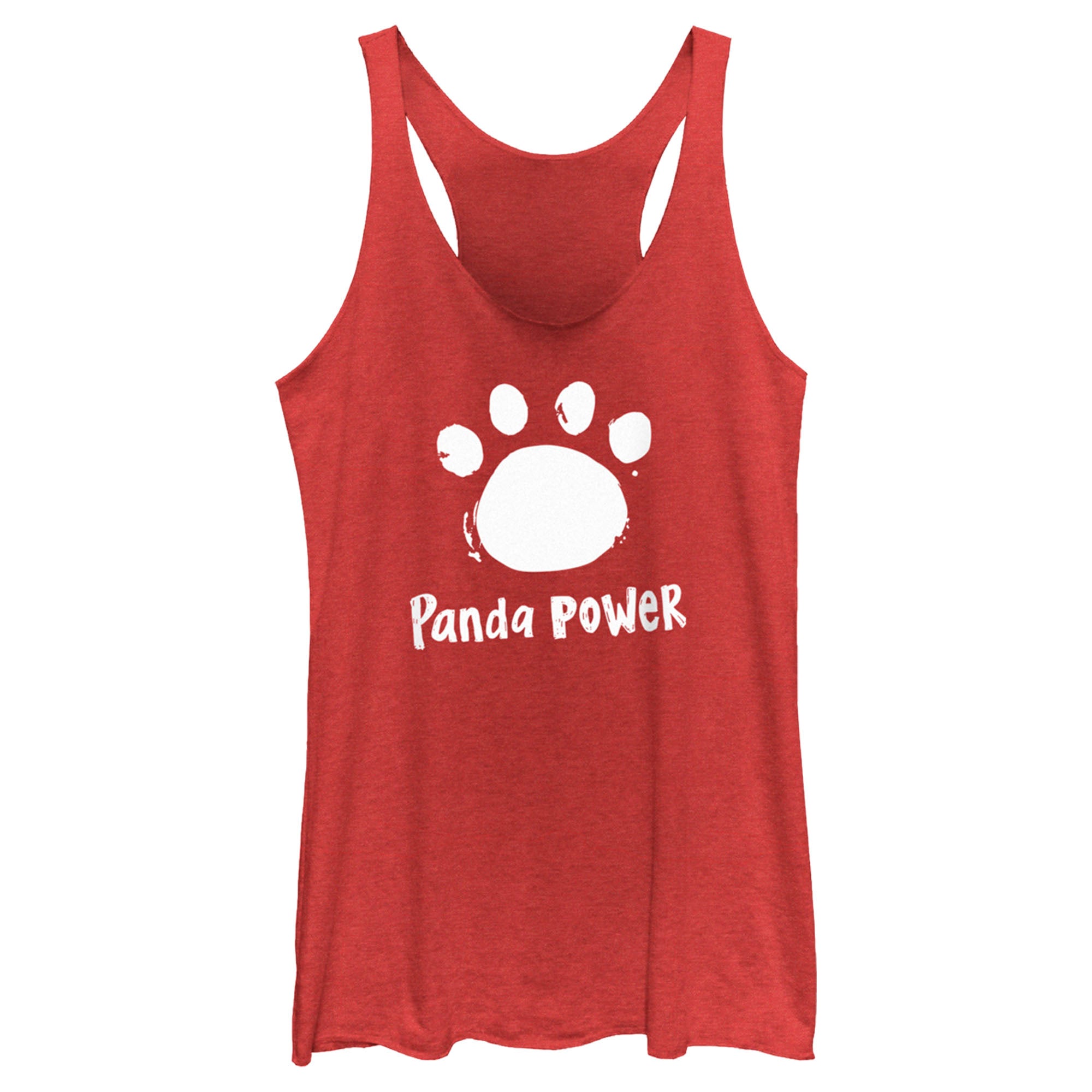 Women’S Turning Red Panda Power Paw Print Racerback Tank Top