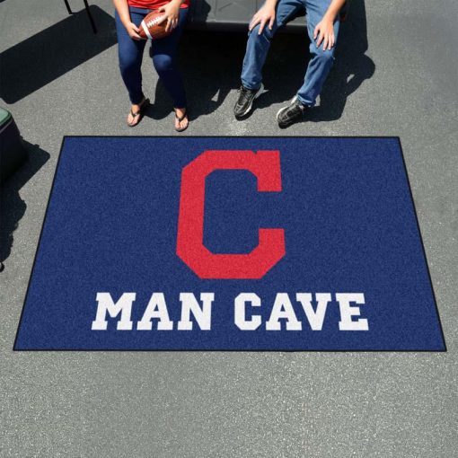 Cleveland Indians Man Cave Ultimat Logo Custom Area Rug Carpet Full Sizes Home Living Rugs Carpet Decor