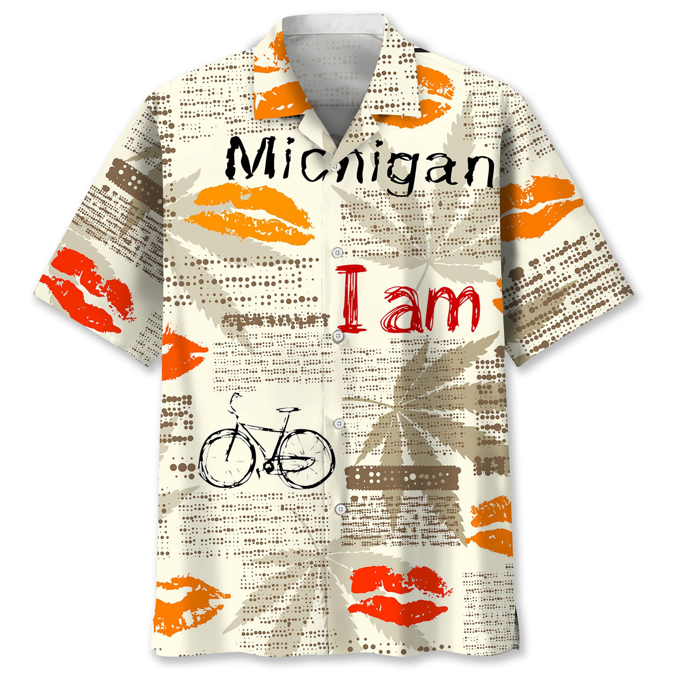 Cycling Michigan Hawaiian Shirt Ha43823