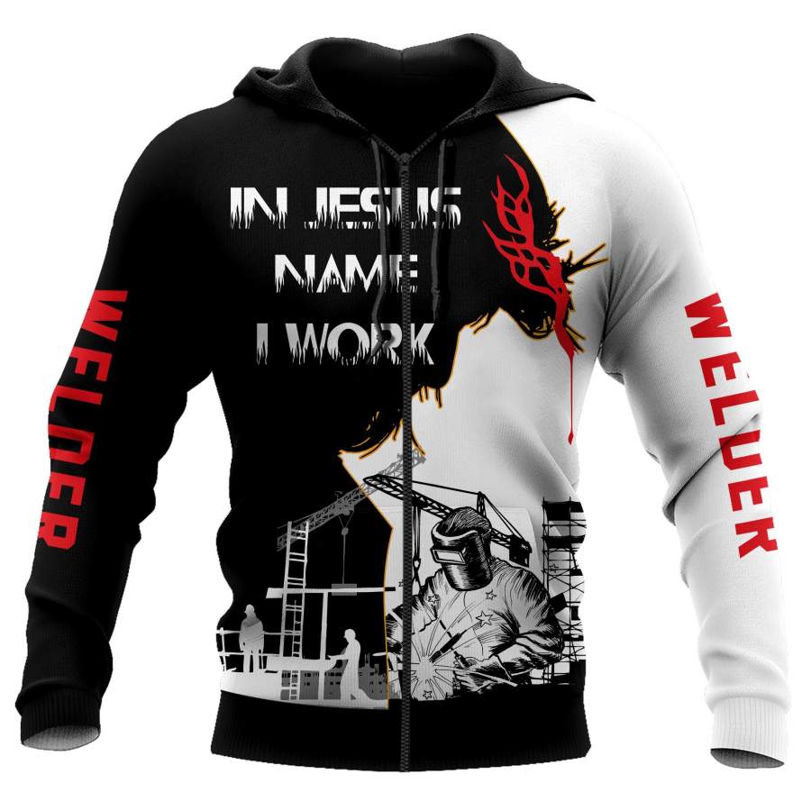 3D All Over Printed Welder Hoodie Pi09102001-MEI