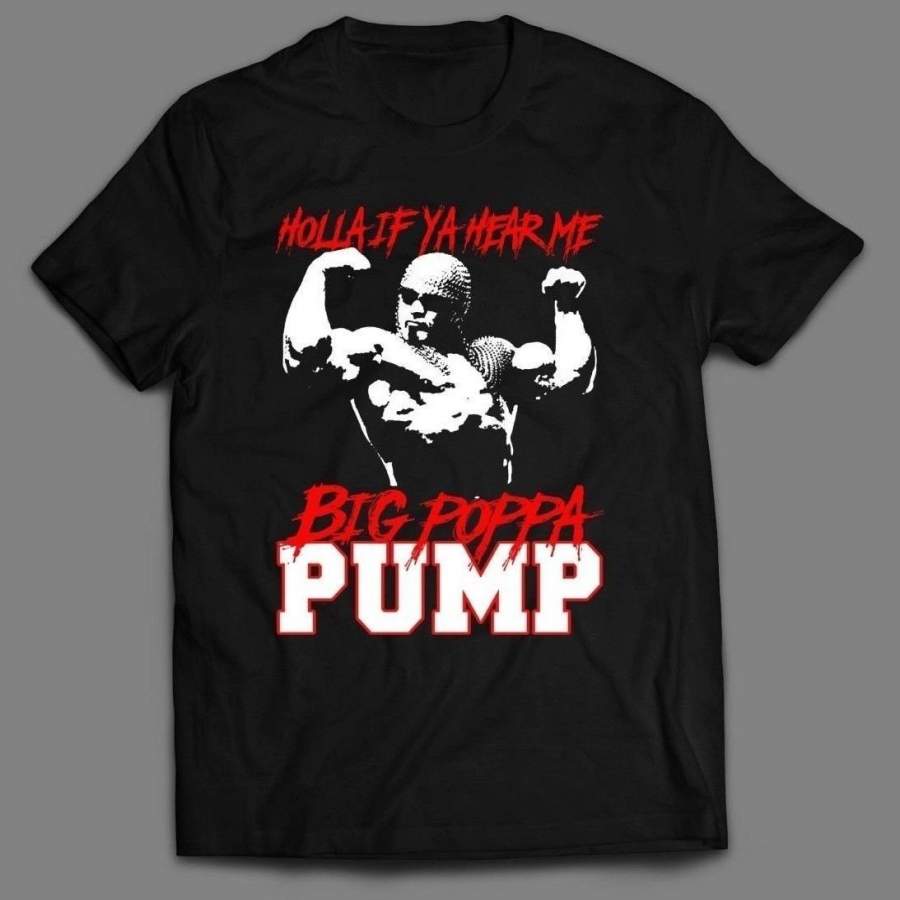 Wcw Scott Steiner Big Poppa Pump Holla If Ya Hear Me Quality Oldskool Mens T-Shirt