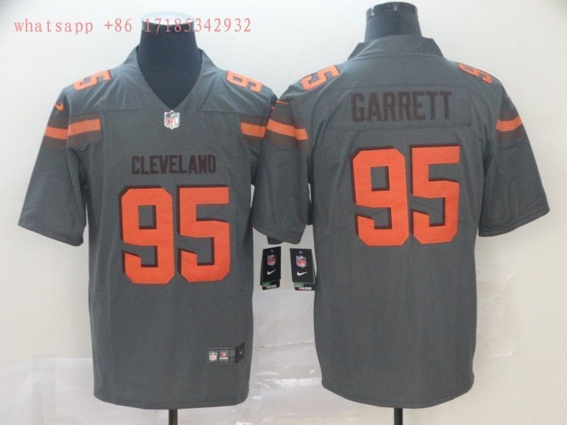 Cleveland Browns Myles Garrett #95 NFL 2020 Grey Jersey Jersey