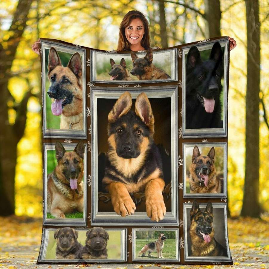 3D German Shepherd Dog Lover Gifts Blanket – Custom Blanket